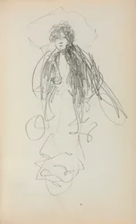 Szkicownik włoski: Stojąca kobieta strona 219, 1898-1899.
