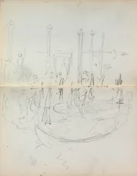 Włoski szkicownik: Port Wenecki Zobacz strony 37 i 38, 1898-1899.