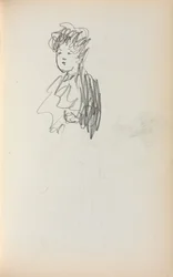 Szkicownik włoski: Kobieta, długość biustu strona 127, 1898-1899.