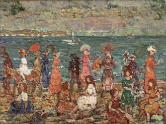 Brzeg morza, ok. 1913 (olej na płótnie)
