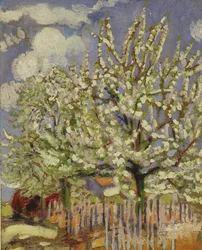 Kwitnące drzewa, 1908 (panel)