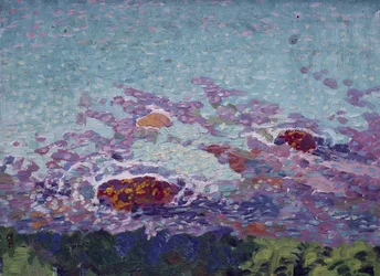 Wybrzeże Oceanu (olej na papierze)