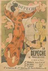Plakat do gazety La Dépêche de Toulouse, 1892.