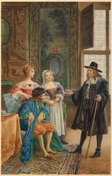 Moliere malade (ilustracja)
