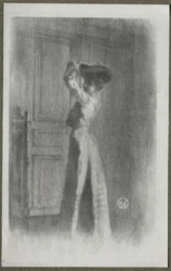 Modna kobieta, ok. 1900.