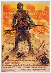 Na ne passe pas, 1914-1918, drukowany Paryż, ok. 1918