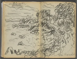 Szkicownik - The Granite Shore Hotel, Rockport, strona 008 i 9: "Gloucester - Droga"