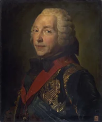 Portret Karola Ludwika Augusta Fouquet, księcia Belle-Isle 1684-1761.