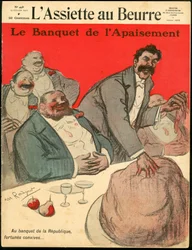 Okładka „L’Assiette au Beurre”, numer 498, Satyryczna w kolorach