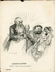 Talerz Maślany, numer 185, kolor satyryczny