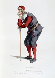 Kostium dla postaci Harpagona w utworze „L