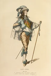 Kostium do roli Don Juana, ok. 1868 r. (rycina)