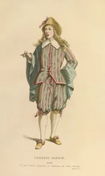 Kostium do roli Lubina, ok. 1868 r. (rycina)