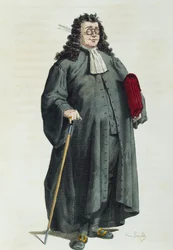 Notariusz lub prawnik w 1725 r., Maurice Sand (1823-1889)