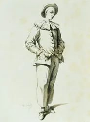 Pedrolino, Maurice Sand (1823-1889)