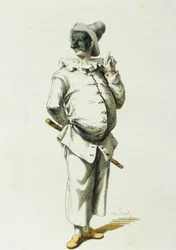 Pulcinella w 1700, Maurice Sand (1823-1889)