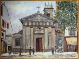Kościół Saint-Denis de la Chapelle i pomnik św. Joanny d