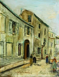 Rue Corot a Montmartre, ok. 1930 r. (olej na desce)