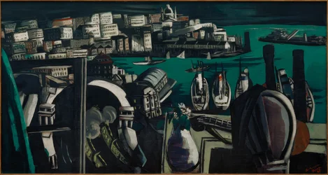 Widok Genui: port w Genui