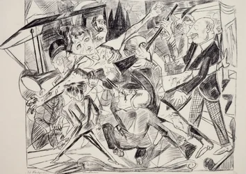 Męczeństwo, Max Beckmann (1884-1950), rycina. Niemcy, XX wiek.
