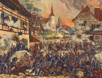 Atak wojsk niemieckich na Saint-Privat-la-Montagne, bitwa pod Gravelotte