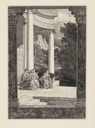 Psyche i jej siostry (Amor i Psyche, opus V, plansza 18)
