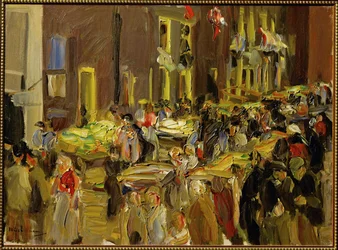 Jodenbreestraat w Amsterdamie (obraz na płótnie)