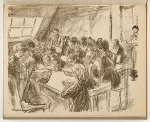 Kuchnia ludowa dla dzieci (ilustracja z: Sztuka i artyści XIII, 6)
