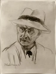 Max Liebermann / Autoportret w kapeluszu panamskim