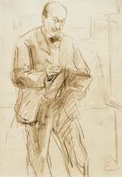 Max Liebermann / autoportret, rysunek