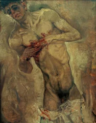 Krwawiący mężczyzna