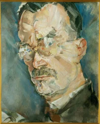 Pisarz Thomas Mann (obraz na płótnie)