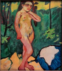 Dziewczyna w lesie