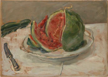 Martwa natura z arbuzem