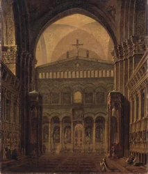 Wnętrze świątyni w Jerozolimie, 1821 r.