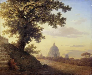 Dąb Torquato Tassos w Rzymie, 1848