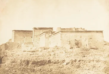 Kompleks Świątyni Izydy w Philae - Widok z północy, kwiecień 1850.