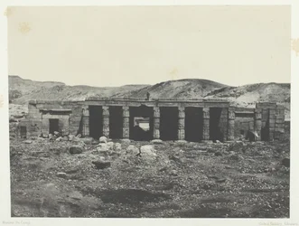 Gourna, Pałac Menefty I, Teby, 184951, wydrukowany 1852.