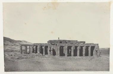 Gournah, Grobowiec Osymandiasza; Teby, płyta 58 z albumu "Egypte, Nubie, Palestine et Syrie" (1852)