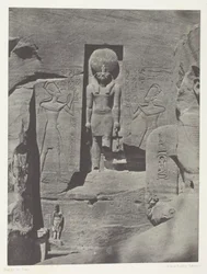 Ibsamboul, Sculptures from the Entrance to the Spéos of Phrè, Nubia, płyta 105 z albumu "Egypte, Nubie, Palestine et Syrie" (1852)