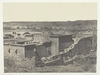 Kalabscheh, Widok ogólny świątyni Kalabscheh Talmis, Nubia, 184951, wydrukowany 1852.