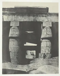 Karnak, Portyk świątyni Chons, Teby, 184951, druk 1852.