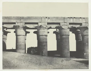 Luksor, Wielka Kolumnada Pałacu, Teby, 184951, wydrukowany 1852.