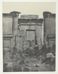 Medinet-Habou, Propyleje Thutmoseum, Teby, 184951, wydrukowany 1852.