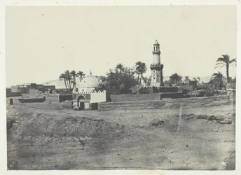 Meczet El-Arif i grób Mourad-Bey, Górny Egipt, 184951, wydrukowany 1852.