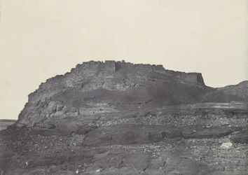 Nubii. Twierdza Ibrym Ancient Premmis. Widok od południa, 1850 r.