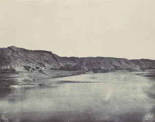 Nubii. Wschodni Brzeg Nilu Wioska Bab. Widok wykonany na południe od Philoe, 1850.