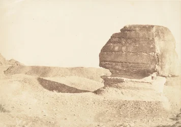 Profil du grande Sphinx, pris du Sud, grudzień 1849.