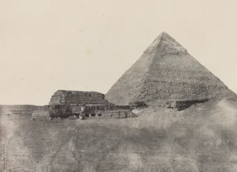 Piramida Chefrena, Środkowy Egipt, płyta 10 z albumu "Egipt, Nubia, Palestyna i Syria" (1852)