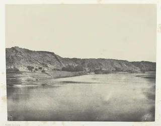 Wschodni brzeg wioski Bab na Nilu, View Taken South Philoe, Nubia, 184951, wydrukowany w 1852 roku.